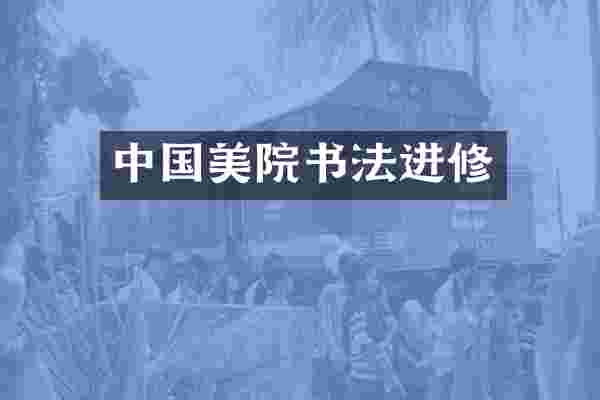 中国美院书法进修