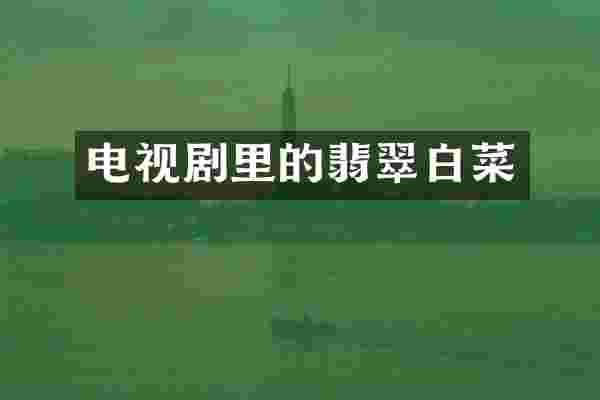 电视剧里的翡翠白菜
