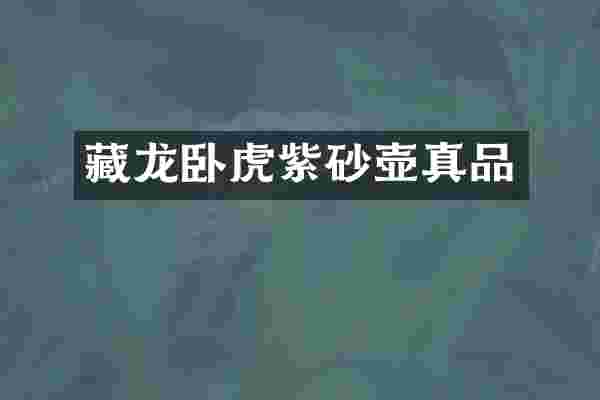 藏龙卧虎紫砂壶真品