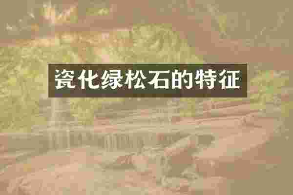 瓷化绿松石的特征