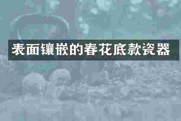 表面镶嵌的春花底款瓷器
