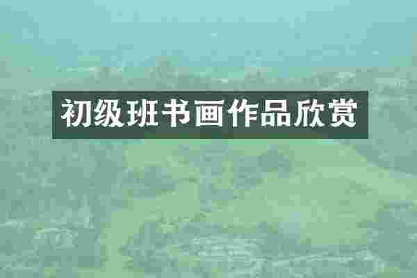初级班书画作品欣赏