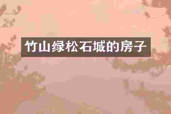 竹山绿松石城的房子