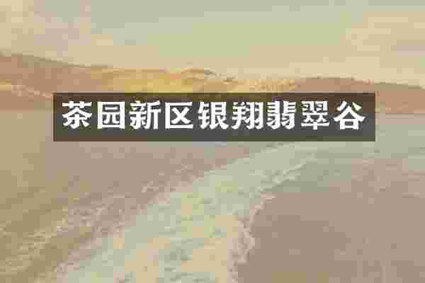 茶园新区银翔翡翠谷