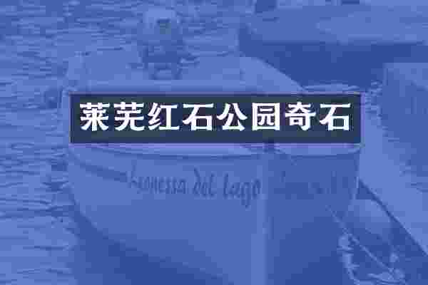 莱芜红石公园奇石