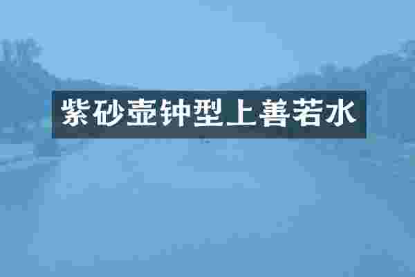 紫砂壶钟型上善若水