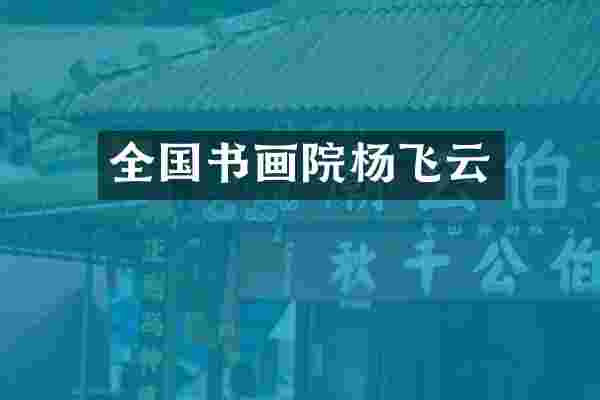 全国书画院杨飞云