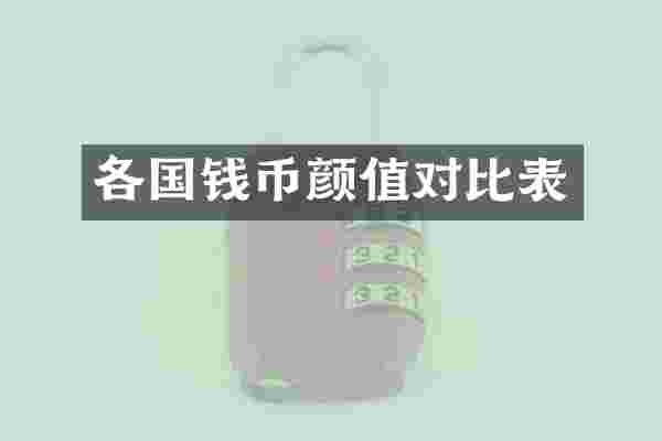 各国钱币颜值对比表