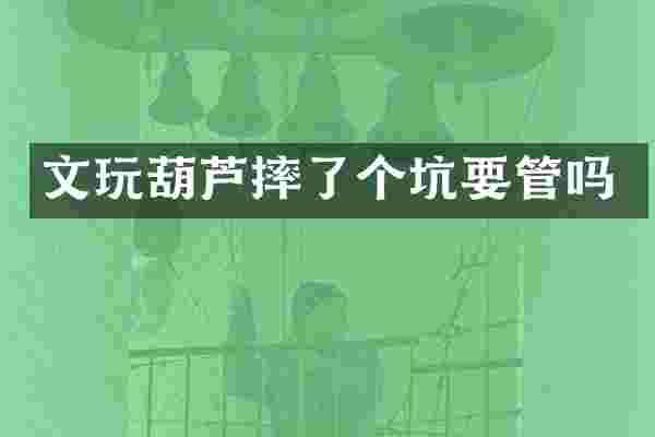 文玩葫芦摔了个坑要管吗