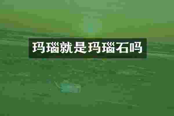玛瑙就是玛瑙石吗