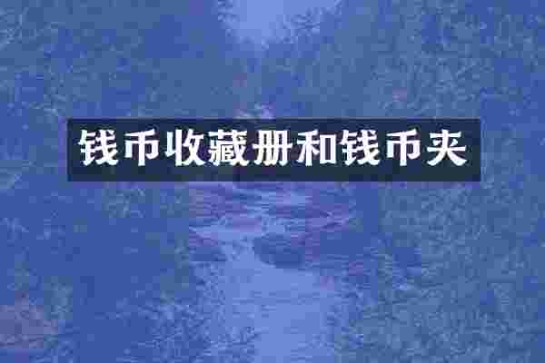 钱币收藏册和钱币夹