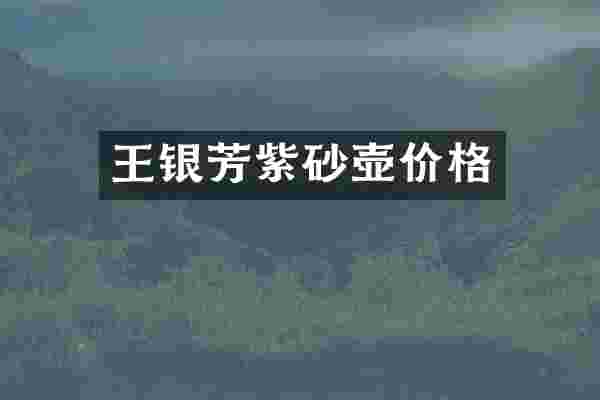 王银芳紫砂壶价格