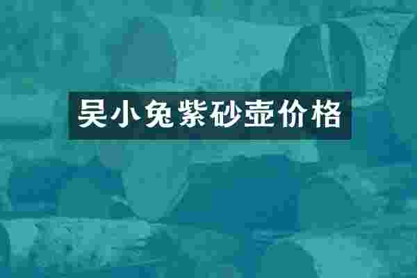 吴小兔紫砂壶价格