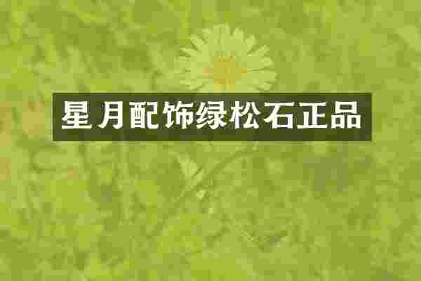 星月配饰绿松石正品