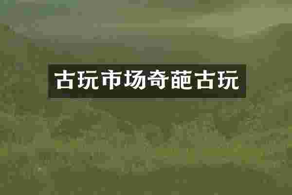 古玩市场奇葩古玩