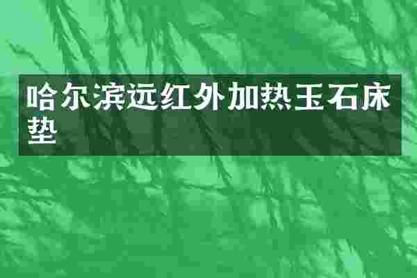 哈尔滨远红外加热玉石床垫