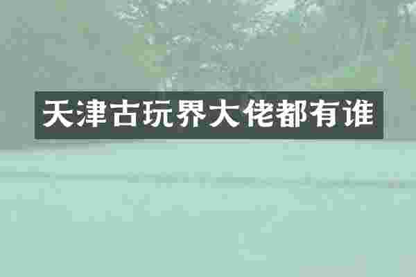 天津古玩界大佬都有谁