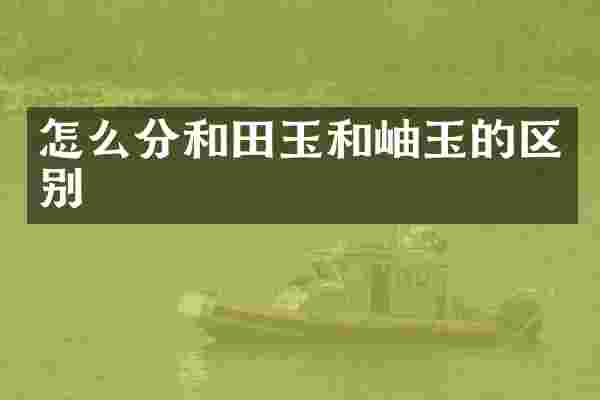 怎么分和田玉和岫玉的区别