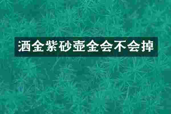 洒金紫砂壶金会不会掉