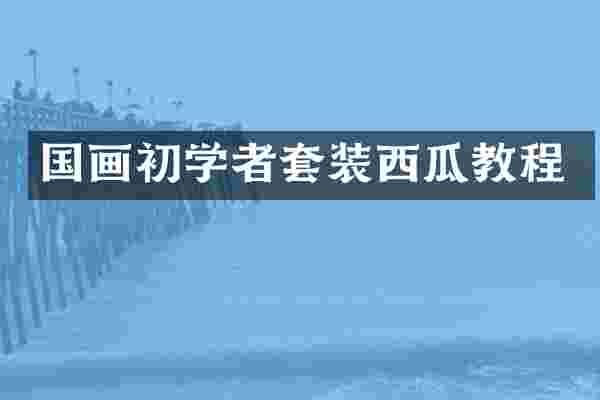国画初学者套装西瓜教程