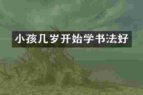 小孩几岁开始学书法好