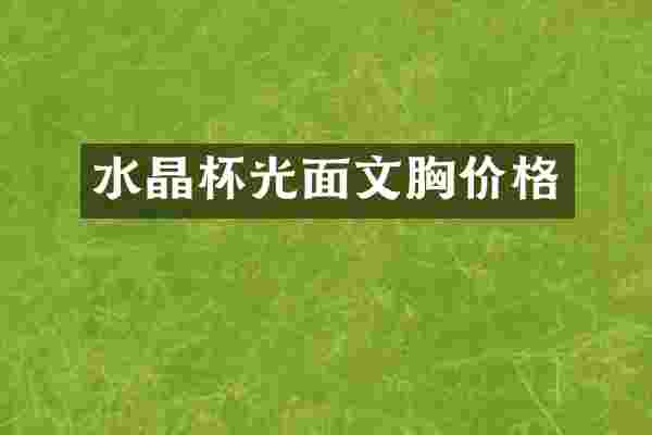 水晶杯光面文胸价格