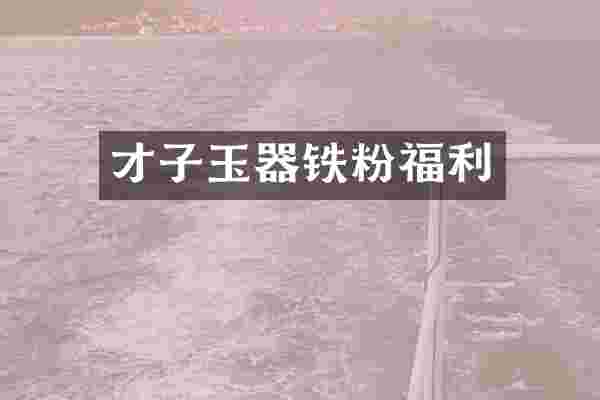 才子玉器铁粉福利