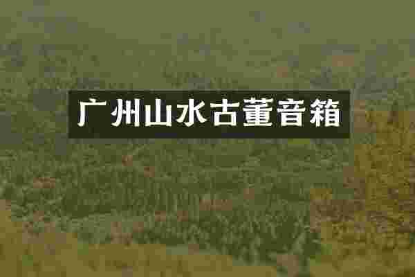 广州山水古董音箱