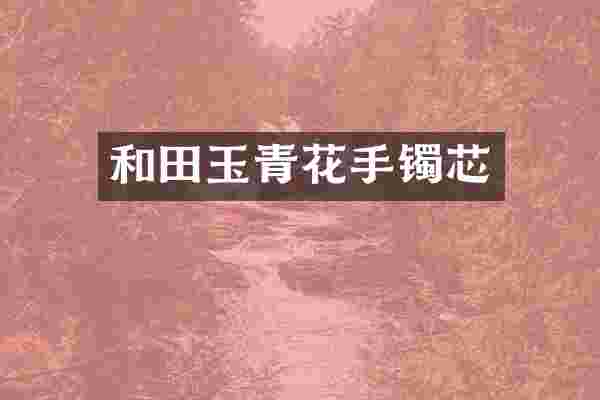 和田玉青花手镯芯