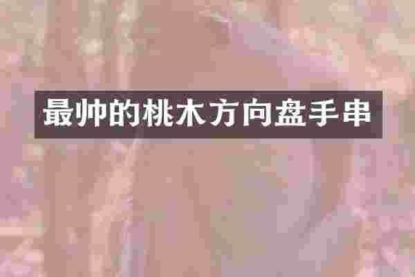 最帅的桃木方向盘手串