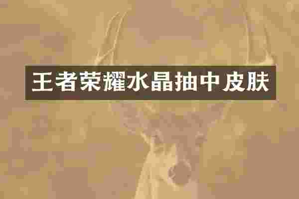 王者荣耀水晶抽中皮肤