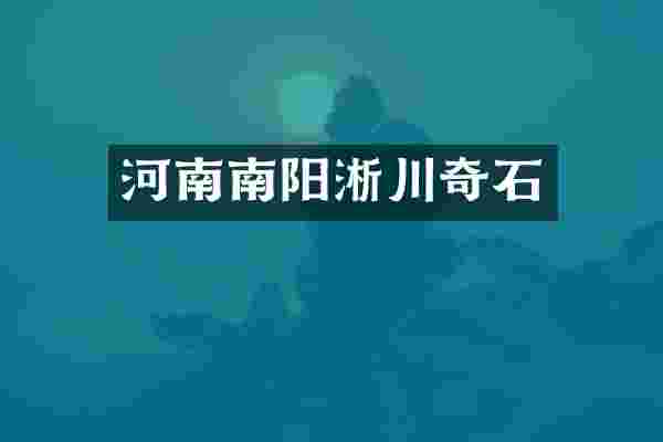 河南南阳淅川奇石