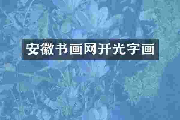 安徽书画网开光字画