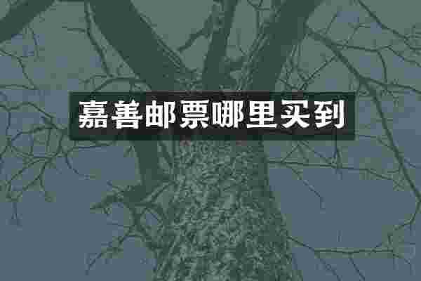 嘉善邮票哪里买到