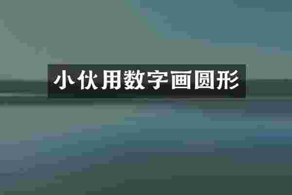 小伙用数字画圆形