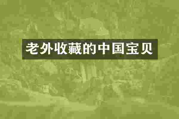 老外收藏的中国宝贝