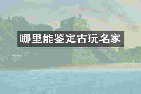 哪里能鉴定古玩名家