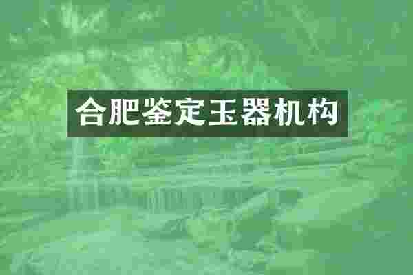 合肥鉴定玉器机构
