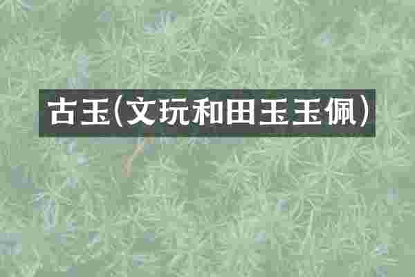 古玉(文玩和田玉玉佩)