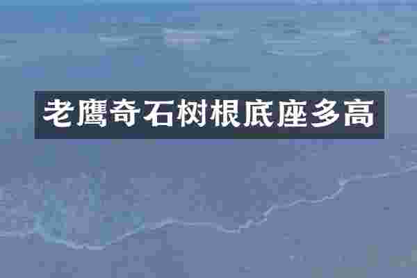 老鹰奇石树根底座多高