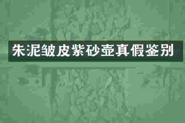 朱泥皱皮紫砂壶真假鉴别