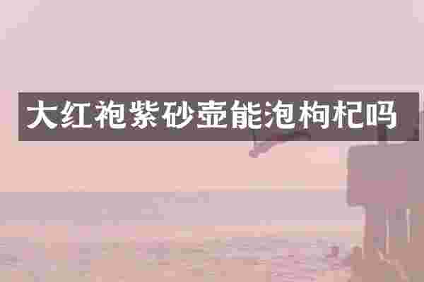大红袍紫砂壶能泡枸杞吗