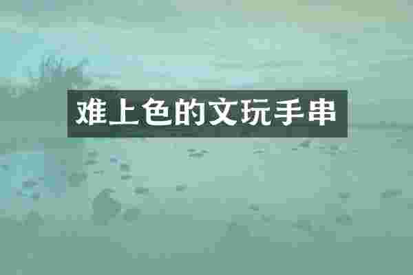 难上色的文玩手串