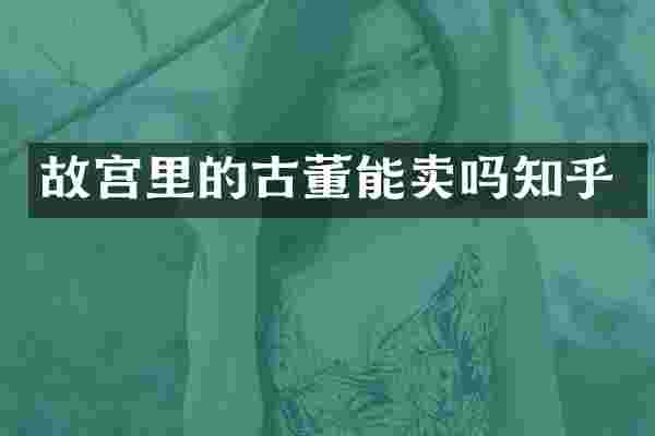 故宫里的古董能卖吗知乎