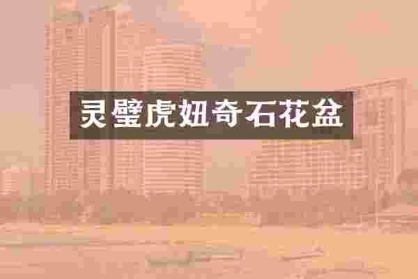 灵璧虎妞奇石花盆