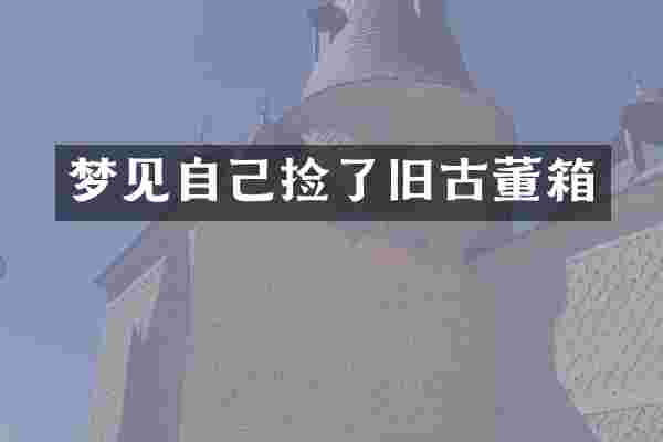 梦见自己捡了旧古董箱