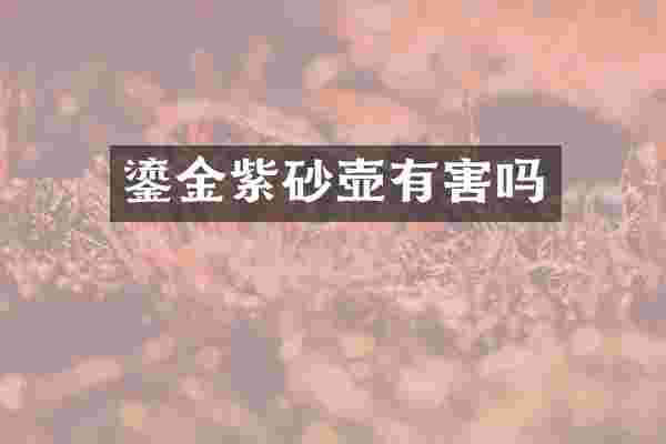 鎏金紫砂壶有害吗