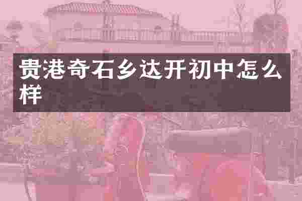 贵港奇石乡达开初中怎么样