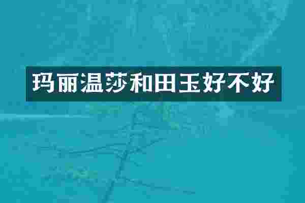 玛丽温莎和田玉好不好