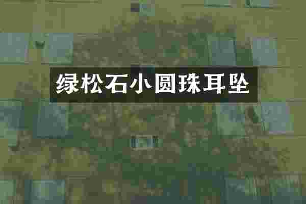 绿松石小圆珠耳坠